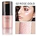 Strobing Liquid Highlighter Makeup Smooth Shimmer Glow Liquid Illuminator for Face Contour Makeup (3.Peach Champagne)