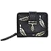 ETIAL Women's Soft Leather Cut-Out Leaf Short Bifold Wallet Coin Purse