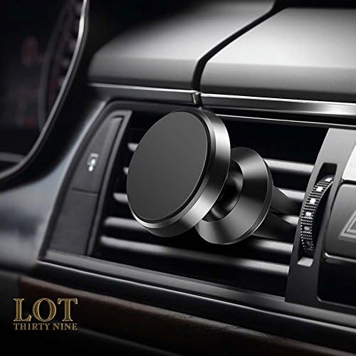 Magnetic Cell Phone Mount for Car Vent. 360 Degree Mobility and Easy Install. Universally Compatible with Cell Phones and Tablets. [BLACK]