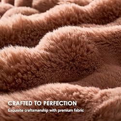 EverGrace Ultra Soft Luxury Fluffy Faux Rabbit Fur
