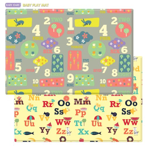 UPC 885637005273, Baby Care Play Mat, Letters &amp; Numbers, Grey, Large