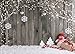 LYWYGG Christmas Backdrop Snow Floor Photo Backgrounds Wooden Wall Photography Backdrops for Child CP-70(7x5ft)