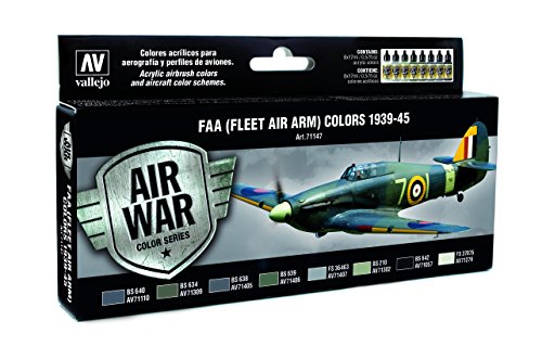 Vallejo FAA (FLEET AIR ARM) Colors 1939-1945 'Air War Color Series' Model Paint Kit