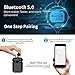 Wireless Earbuds Bluetooth 5.0 True Wireless Earbuds with Charging Case Stereo Bass Headphones with Mic Bluetooth Earphones Earbuds (4 Hours Playback, Black)thumb 2