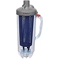 VINGLI Leaf Canister with Plastic Mesh Basket Leaf Trap with Handle Skim Leaves and Twigs Fits Pool Vacuum Cleaner Automatic Sweeper, Blue