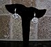 Silver-tone Faux Druzy Stone Lever-back Drop Earrings 12mm
