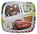 Zak! Designs 3-Section Plate featuring Lightning McQueen & Mater, Break-resistant and BPA-free Plastic