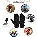 Vbiger Men Winter Warm Gloves Windproof Anti-slip Touch Screen Gloves Cold Weather Gloves Liner (L) Black