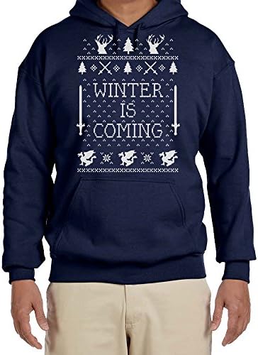 Winter is coming Christmas Small Navy Hoodie