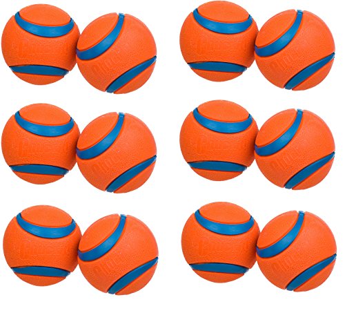 (6 Pack) ChuckIt Medium Ultra Balls 2.5-Inch (Each Pack Contains 2 Balls / 12 Balls Total)