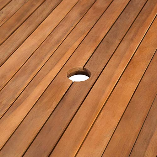 vidaXL Akazienholz Massiv Gartentisch Garten Esstisch Holztisch Terrassentisch – Bild 4