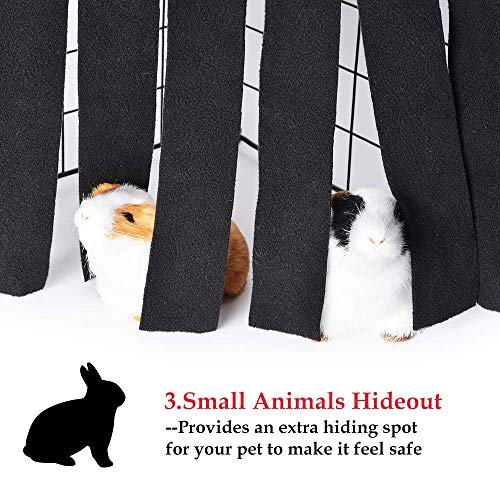 ASOCEA Small Animal Hamster Tent Hammock Pet Hideout Cage Corner Toy Accessories Hut Nest Bed Habitat Decor for Guinea Pig Chinchilla Hedgehog Rat Squirrel Ferret Dwarf Bunny