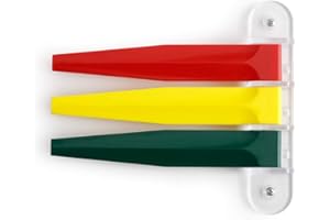 Kull Industries Exam Room Flags, Medical Door Flags for Doctor Offices, Hospitals, Clinics, Easy Identification, Durable, Reliable Room Status Sign, Primary Colors, 3 Flag System, 7-Inch