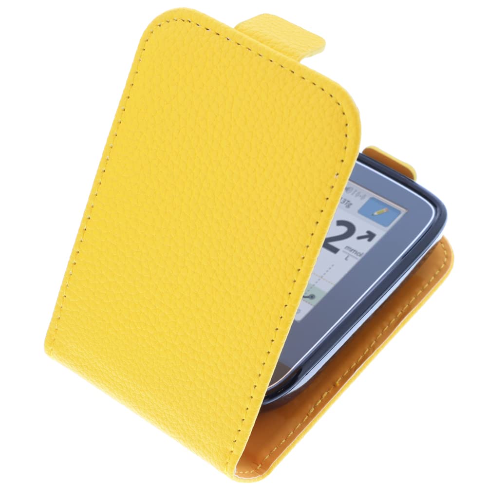 foto-kontor Case compatible with Abbott Freestyle Libre 3 Flip Style yellow protection