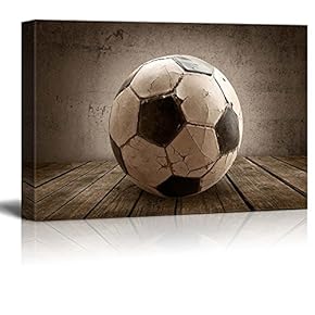 Goal Soccer Rustic Rectangular Sport Panel Futbol Celebrating...