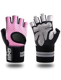 Simari Guantes de entrenamiento para mujer, para hombre, con apoyo de muñeca para ejercicios de fitness, levantamiento de peso, gimnasio, crossfit, hecho de microfibra y licra SMRG902
