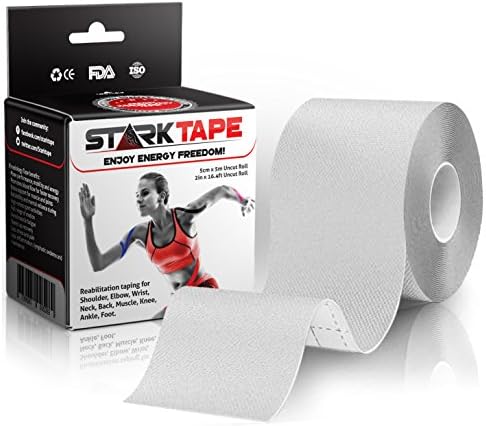 Kinesiology Tape Bulk 2 in. Designed to Boost Athletic Performance, Reduce Muscle Pain, Ease Inflammation. Easy to Use/Apply, Stays on for Several Days. Latex-Free, Waterproof, 97% Cotton /3% Spandex