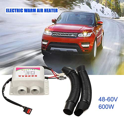blue--net 48-64V 400W Car Vehicle Fan Heater, Portable Car Windscreen Demister Defroster Defogger Compact Air Heater Heating Warmer Windscreen Car Heater Defroster - Thumbnail 4