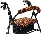 Crutcheze Flames Rollator Walker Seat and Backrest Covers Designer Fashion Accessories Made in USA