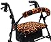 Crutcheze Flames Rollator Walker Seat and Backrest Covers Designer Fashion Accessories Made in USA