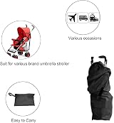 Yuccer Stroller Travel Bag for Umbrella Strollers Waterproof Gate Check Bag view 5