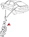 URO Parts 5035944 Antenna Mast, Black Version