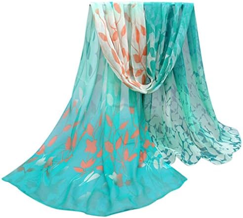 Women Scarf Shawl, Misaky Women Design Printed Silk Soft Silk Chiffon Shawl Wrap Wraps