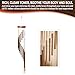 Iserlohn 34 Inch Wind Chimes with 2 Swivel Hooks Clips, Wood and Aluminum Windchimes for Patio, Garden, Terrace and Balcony, Bronze