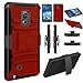 Note Edge Case, EC™ Hybrid Shockproof Kickstand Holster Case Cover with Belt Clip for Samsung Galaxy Note Edge (Red/Black)