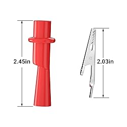 XYRSTOLR 10Pcs 10A Insulated Alligator Clips with
