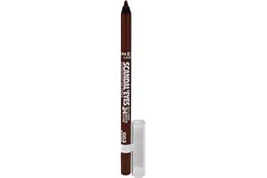 Rimmel London Scandaleyes Waterproof Kohl Kajal Eyeliner Pencil, Intense Color, Long-Wearing, Smudge-Proof, 003, Brown, 0.04oz