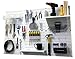 Wall Control Pegboard Organizer 4 ft. Metal Pegboard Standard Tool Storage Kit with White Toolboard and White Accessories