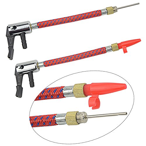 WGCD 15 PCS Air Sports Ball Pump Inflator Needle Adapter Hose Set for Soccer Basketball Football Inflating Accessories Use