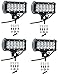 Cutequeen 4 X 36w 3600 Lumens Cree LED Spot Light for Off-road Rv Atv SUV Boat 4x4 Jeep Lamp Tractor Marine Off-road Lighting (pack of 4)