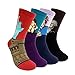 HSELL Mens Funny Pattern Dress Socks Crazy Design Cotton Socks Novelty Gifts for Men