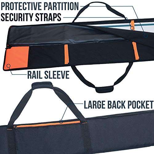 Rugged Tools Guide Rail Bag - Protective Track Saw Bag For Saw Guide Rails up to 59" - Thumbnail 3