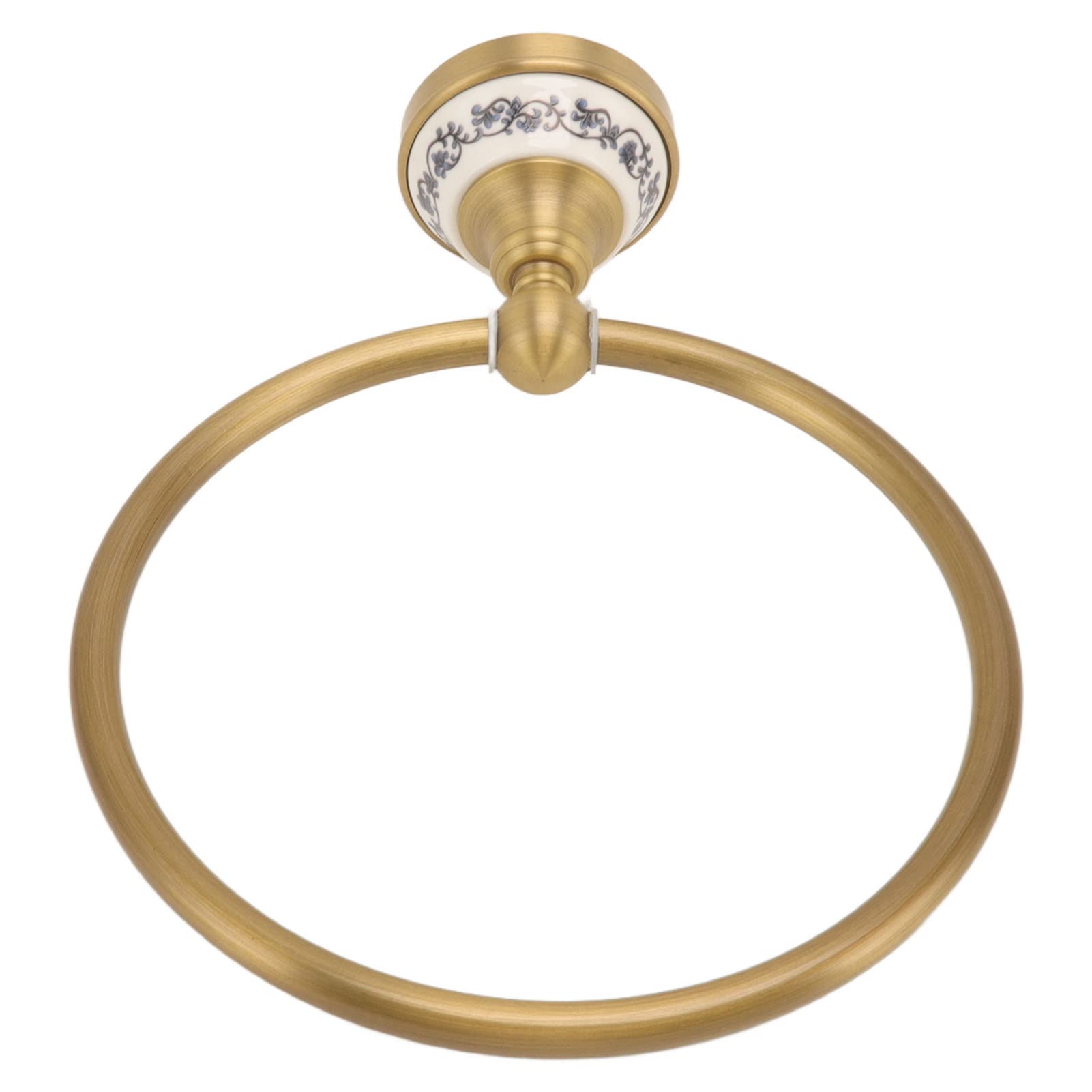 HERCHR Towel Ring,Hand Towel Holder Brushed Gold,17.3cm 6.81inch Stainless Steel Wall Mounted Bathroom Washcloth Rack for Kitchen Bathroom