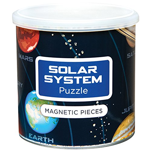 Educational Solar System Magnetic 100 Piece Puzzle with Storage Canister