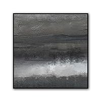 Framed Canvas Wall Art Abstract Circle Canvas Prints Home Artwork Decoration for Living Room,Bedroom - 16x16 inches