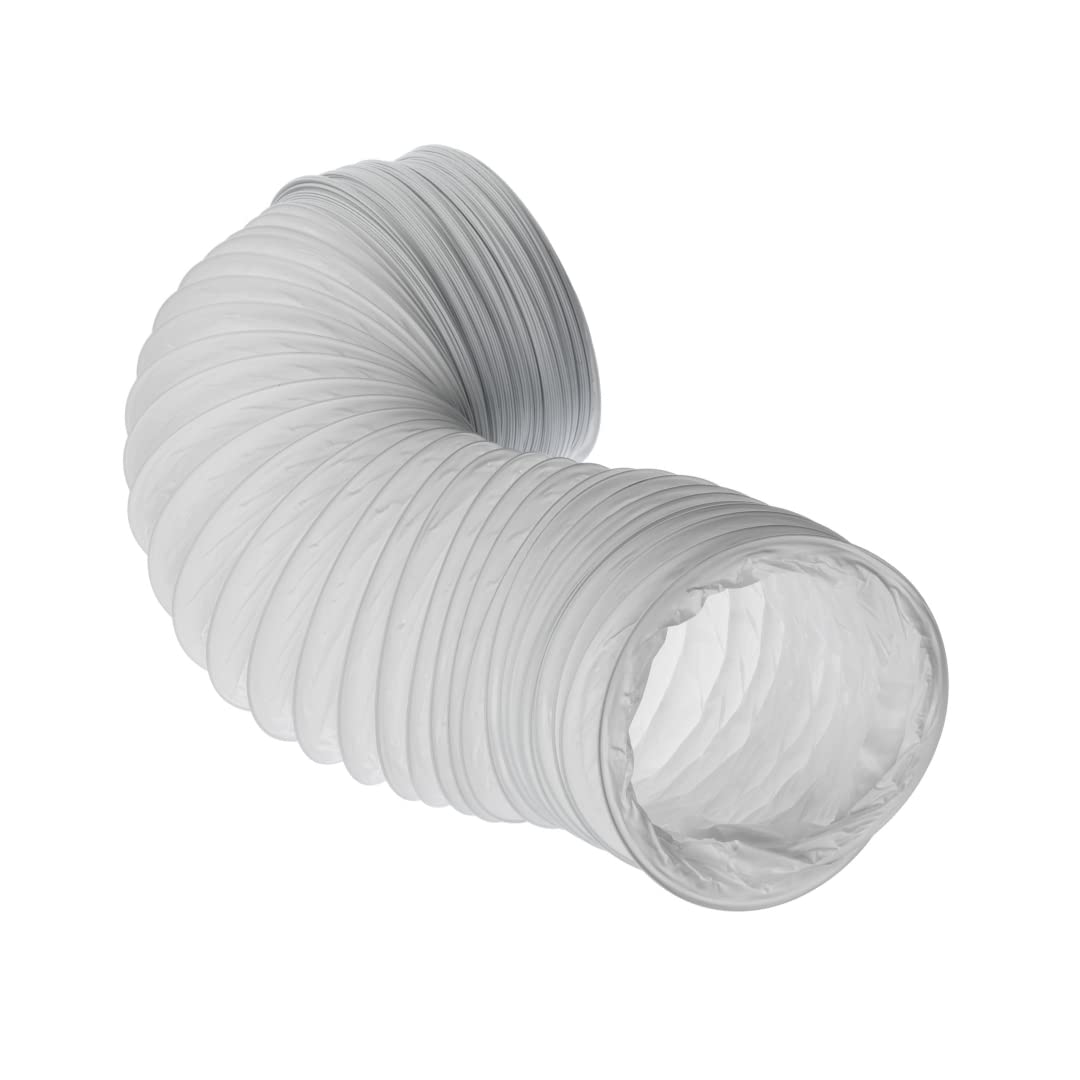 160mm (6 inch) x 6 metre - PVC Flexi Hose - White Universal Tumble Dryer - Cooker Hood - Extractor Fan - Air Conditioner Hose