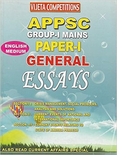 Appsc Group I Mains Paper 1 General Essays E Suresh Reddy A Usha Rani Amazon In Books