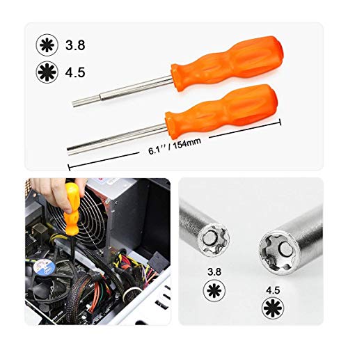 Moligh doll Triwing Screwdriver Professional Full Triwing Screwdriver Repair Tool Kit,3.8mm and 4.5mm Security Screwdriver Game Bit Tool Set for Switch Joycon/Wii/DS /DSL/GBA