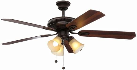 Hampton Bay Glendale 52 en. Ventilador de techo de bronce por Hampton