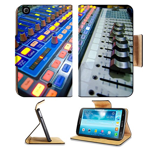 Samsung Galaxy Tab 3 8.0 Flip Case sound music mixer control panel 28744128 by Liili Customized Premium Deluxe Pu Leather Cover