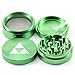 Laser Engraved Spice & Herb Grinder – 2.2” Inch 4 Piece Premium Aluminum Crusher – Lionhead (Green)