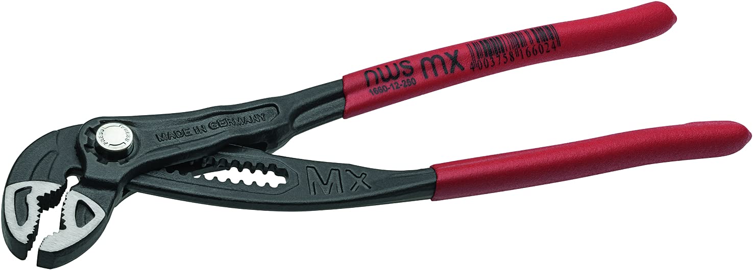 Nws Maxi MX WATERPUMP Pliers 250MM, N1660-12-250-SB, Red