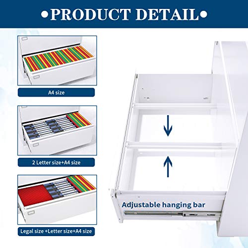 2 Drawer Lateral File Locking Lateral Filing with