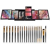 Teen Beginner Makeup Kit, Makeup Kit For Women Full Kit 177 Color Eyeshadow Palette Lipstick Set Lips Blush Foundation Eyebrow Powder With Mirror + 20pcs brush