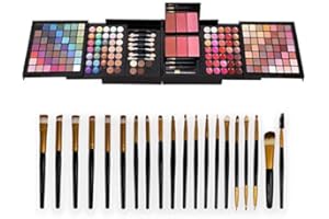 Full 177 Color Makeup Set Combination Palette 98 Matte Shimmer Eyeshadow,21 Eye shadow Gel, 35 Lipgloss, 14 Concealer,3 Blush