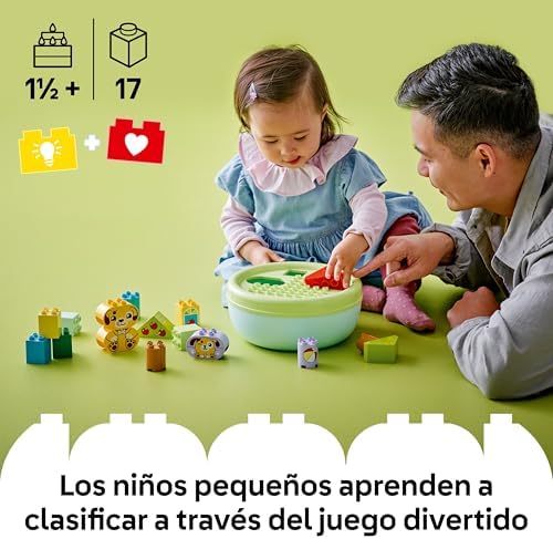 DUPLO Mi Primer Clasificador de Formas: Casa de los Perritos - Juguete Educativo Infantil - Ladrillos de Muchos Colores y Formas - Juego para Motricidad Fina para Niños y Niñas de 18+ Meses 10441